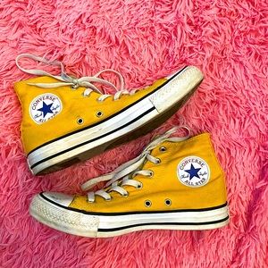 Yellow High Top Converse All Star